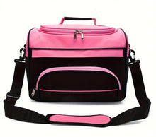 Load image into Gallery viewer, Mobile hair / tools kit bag - pink / black
